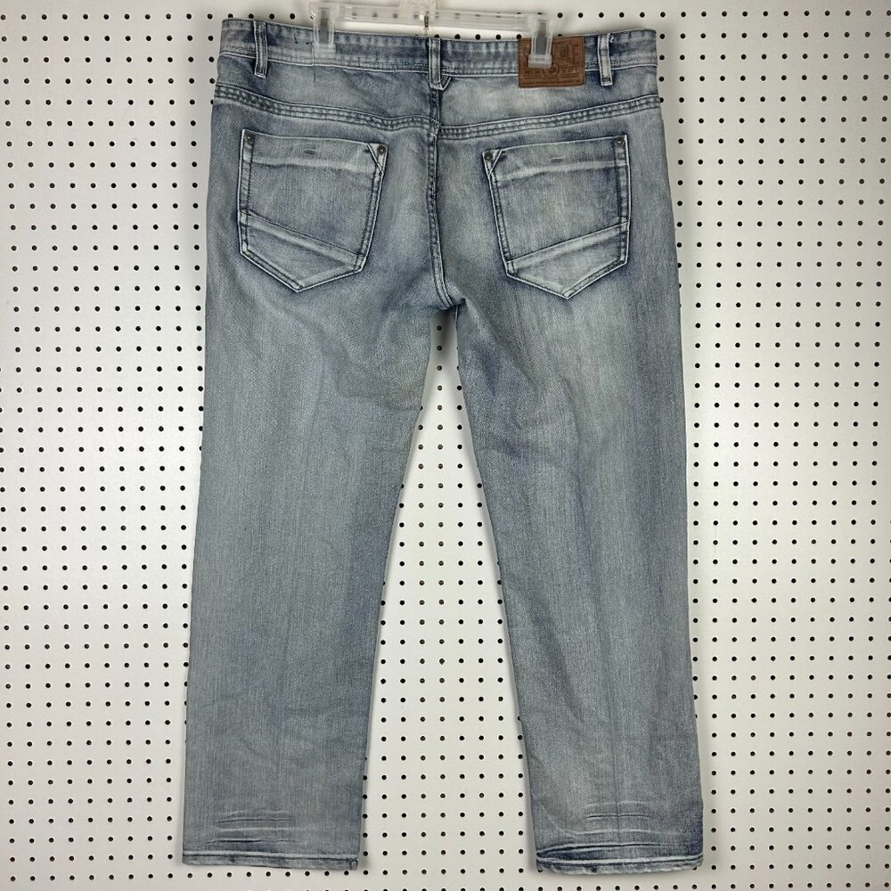 Southpole Y2K Baggy Jeans 40x32 Light Wash Grunge Wide Leg Skater‎ Punk 90s